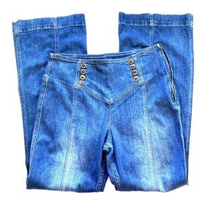 Pilcro & the Letterpress Anthro Women's Jeans Size 31 Double Button Detail